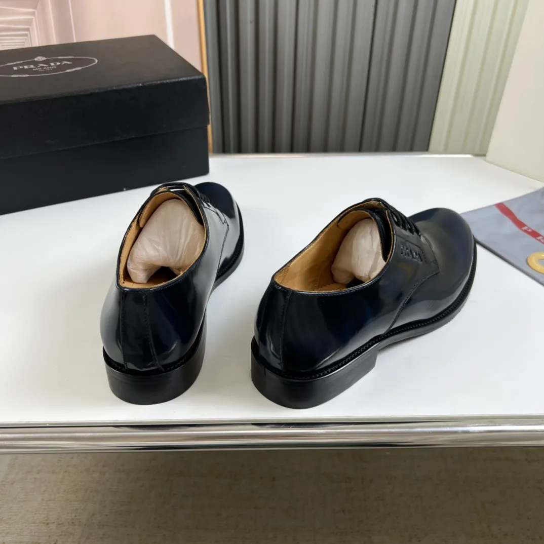 Men's shoes 💰520💰 Prada.PRADA men's business casual leather shoes, 1:1 shipment ⬆️Luxury and noble 👞All imported original brand leather, just to create a more comfortable wearing experience, upper: original open edge beaded cowhide ➕Imported full cow lining, original outsole ✔️36-45 (45 non-returnable)